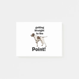 Engelse Pointer Komt Rechtstreeks Ter Zake Post-it® Notes