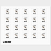Engelse Pointer Komt Rechtstreeks Ter Zake Vierkante Sticker (Vel)