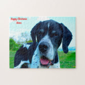 Engelse Pointer. Legpuzzel (Horizontaal)