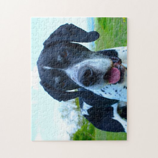 Engelse Pointer. Legpuzzel (Verticaal)