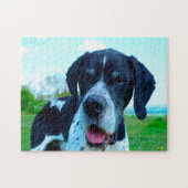 Engelse Pointer. Legpuzzel (Horizontaal)