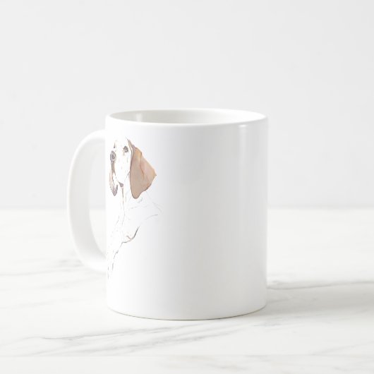 Engelse Pointer Mok – Hond Moeder Koffiemok (Voorkant links)