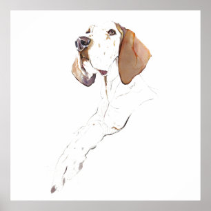 Engelse Pointer Muur Kunst Poster, Honden Kunst Pr Poster