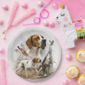 Engelse Pointer Papieren Bordje (Feest)