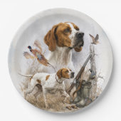 Engelse Pointer Papieren Bordje (Voorkant)