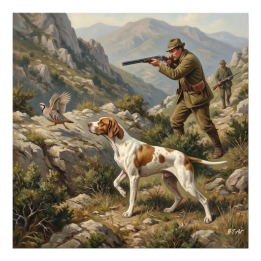 Engelse Pointer, Patrijshond Foto Afdruk (Voorkant)