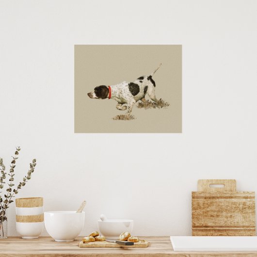 Engelse pointer poster (Keuken)