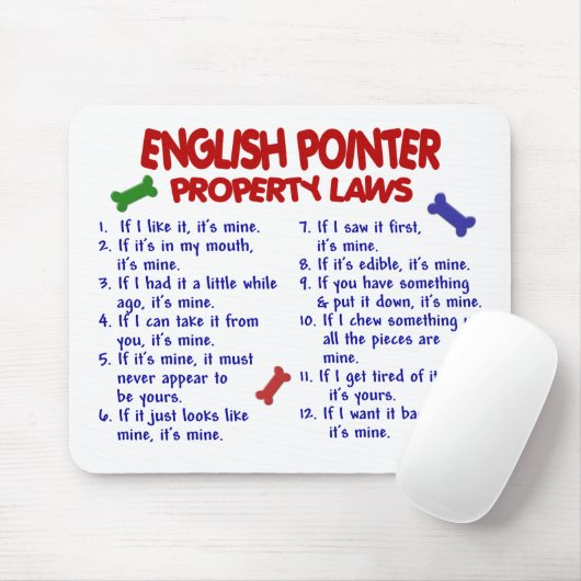 ENGELSE POINTER Property Laws 2 Muismat (Met muis)