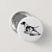 Engelse pointer ronde button 3,2 cm (Voorkant /achterkant)