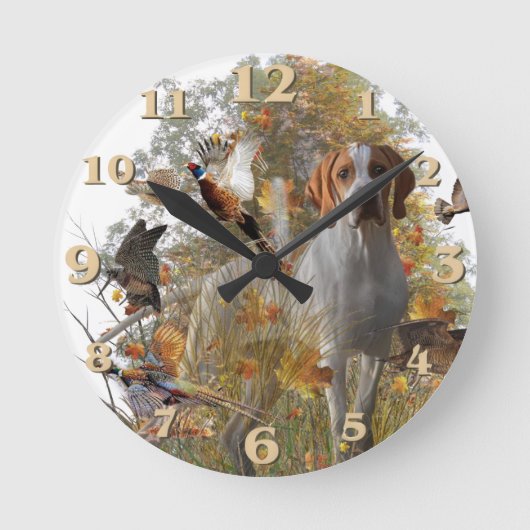 Engelse Pointer  Ronde Klok (Voorkant)