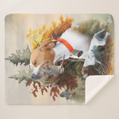 Engelse pointer sherpa deken (Voorkant (horizontaal))