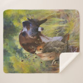 Engelse pointer sherpa deken (Voorkant (horizontaal))