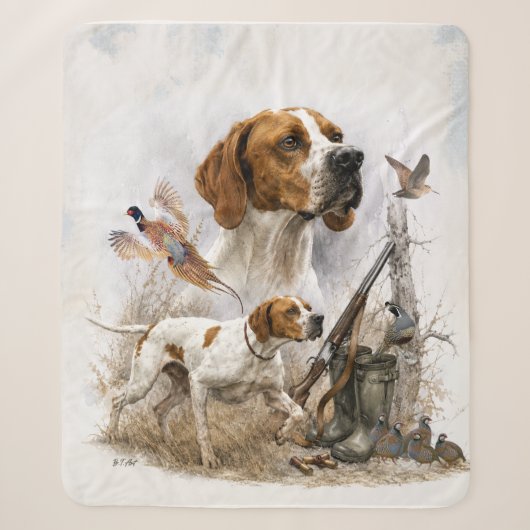 Engelse Pointer Sherpa Deken (Voorkant)