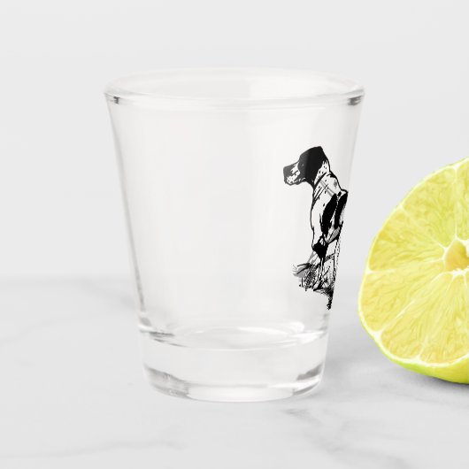 Engelse pointer shot glas (Links)