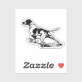 Engelse pointer sticker (Vel)