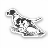 Engelse pointer sticker (Voorkant)