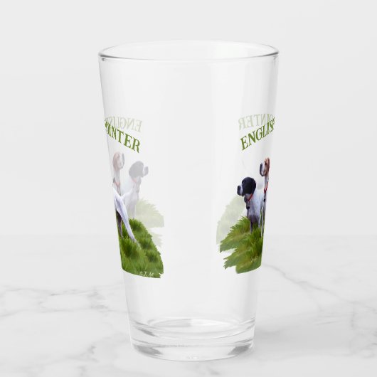 Engelse pointer, vogeljacht glas (Links)