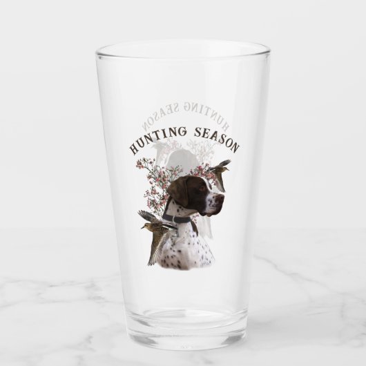Engelse pointer, vogeljacht glas (Voorkant)