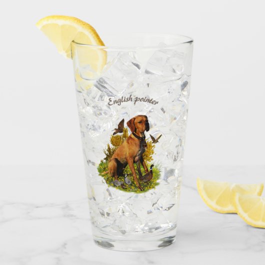Engelse pointer, vogeljacht glas (Voorkant ijs)