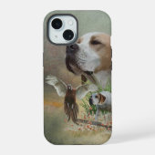 Engelse pointer, vogeljacht iPhone 15 case (Achterkant)