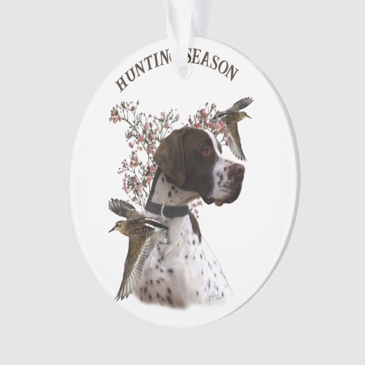 Engelse pointer, vogeljacht ornament (voorkant)