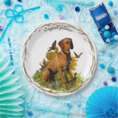 Engelse pointer, vogeljacht papieren bordje (Feest)