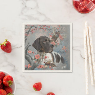 Engelse pointer, vogeljacht servet