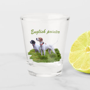 Engelse pointer, vogeljacht shot glas