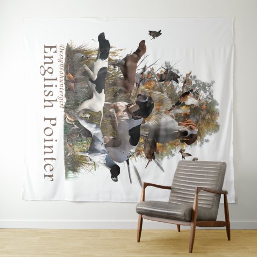 Engelse pointer wandkleed (In Situ (horizontaal))