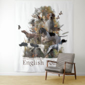 Engelse pointer wandkleed (In situ)