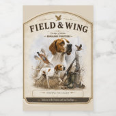 Engelse Pointer   Wijn Etiket (Enkel label)