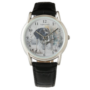 Engelse Pointer, Woodcock Hunting Season, Kunst Horloge