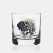Engelse Pointer, Woodcock Hunting Season, Kunst Whisky Glas (Achterkant)