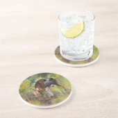 Engelse pointer zandsteen onderzetter (Zijkant)