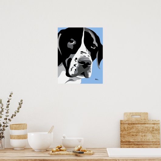 Engelse Pointerhond Poster (Keuken)