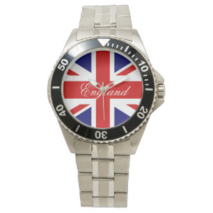Engelse polshorloges met vlag van Union Jack Horloge