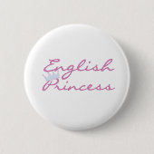 Engelse prinses ronde button 5,7 cm (Voorkant)