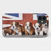 Engelse puppies Case-Mate iPhone case (Achterkant (horizontaal))