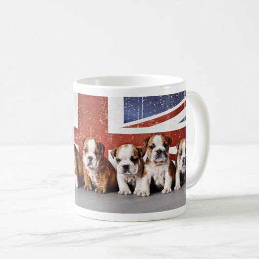 Engelse puppies koffiemok (Voorkant rechts)