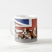 Engelse puppies koffiemok (Voorkant links)