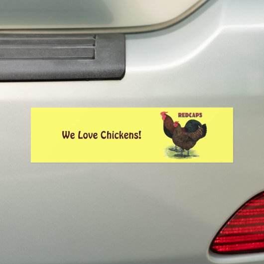 Engelse redcaps bumpersticker (Op auto)