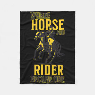 Engelse Riding Equestrian Funny Gezegde Horse Spor Fleece Deken