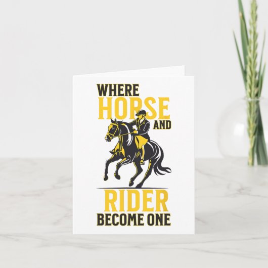 Engelse Riding Equestrian Funny Gezegde Horse Spor Kaart (Voorkant)