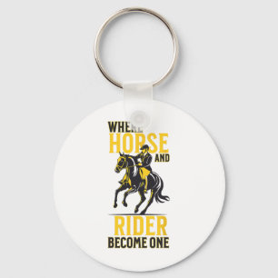 Engelse Riding Equestrian Funny Gezegde Horse Spor Sleutelhanger