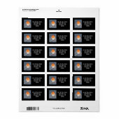 ENGELSE ROBIN: ADRESETIKETTEN: ORIGINAL ART ETIKET (Full Sheet)