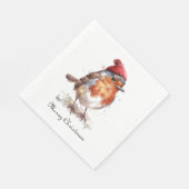 Engelse Robin Kersttafel Decoratie Charme Servet (Hoek)