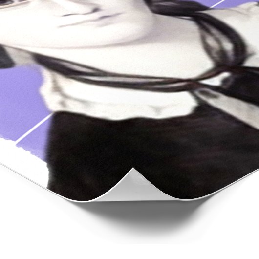 Engelse romanschrijfster Emily Brontë illustratie Poster (Hoek)