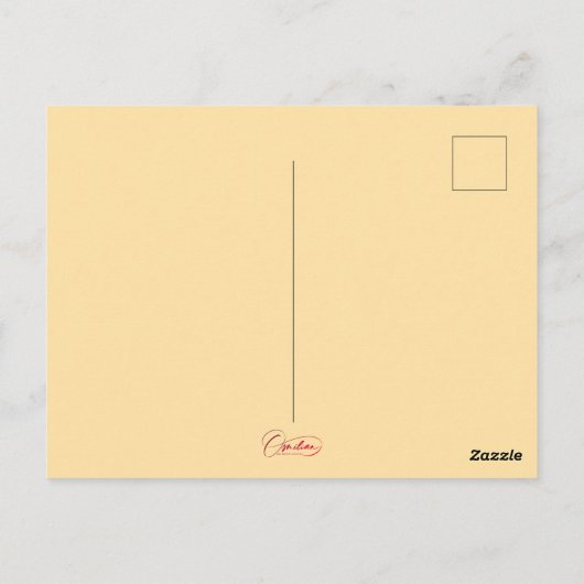 Engelse Roos Briefkaart (Achterkant)