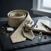 Engelse Roos Micro Jacquard Stropdas