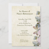 Engelse Roos Pensioenfeest Uitnodiging定制 Kaart (Achterkant)